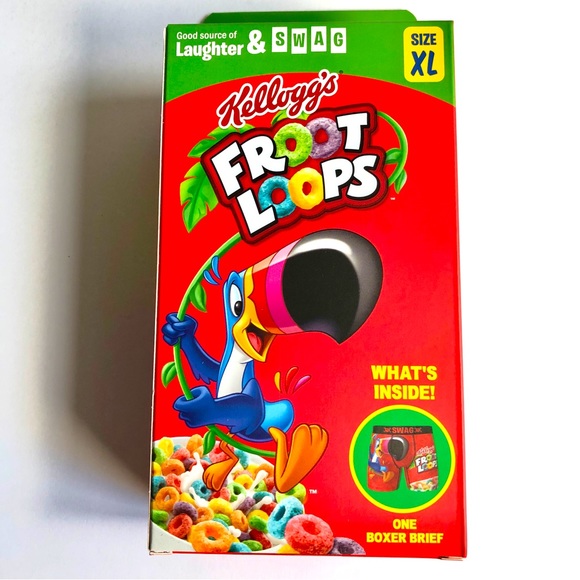 NEW SWAG Kellogg's Froot Loops Boxer Brief Underwear Red XL 38 - 40 Men’s - Picture 2 of 11